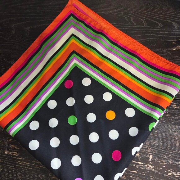 totes Rain Scarf — Multi-Color Polka Dot — 27" - Picture 3 of 3